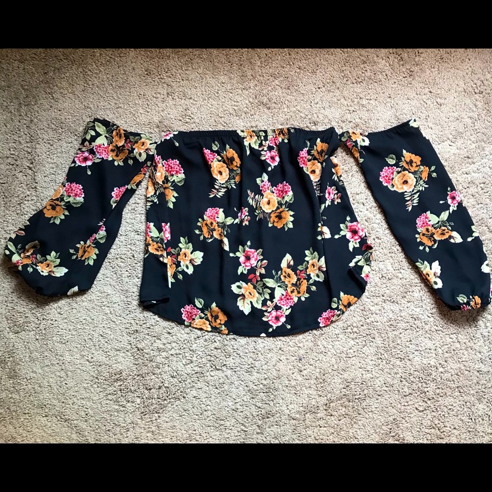 Off The Shoulder Floral Top